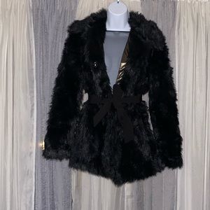 Black Faux Fur Jacket